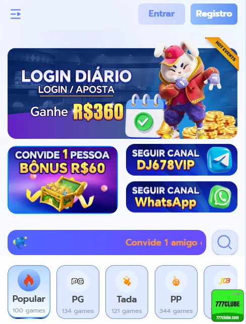 777clube.com Interface