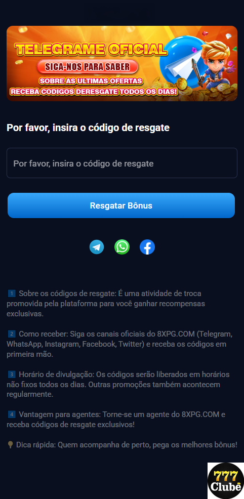 App 777clube.com: Apostas Rápidas e Convenientes